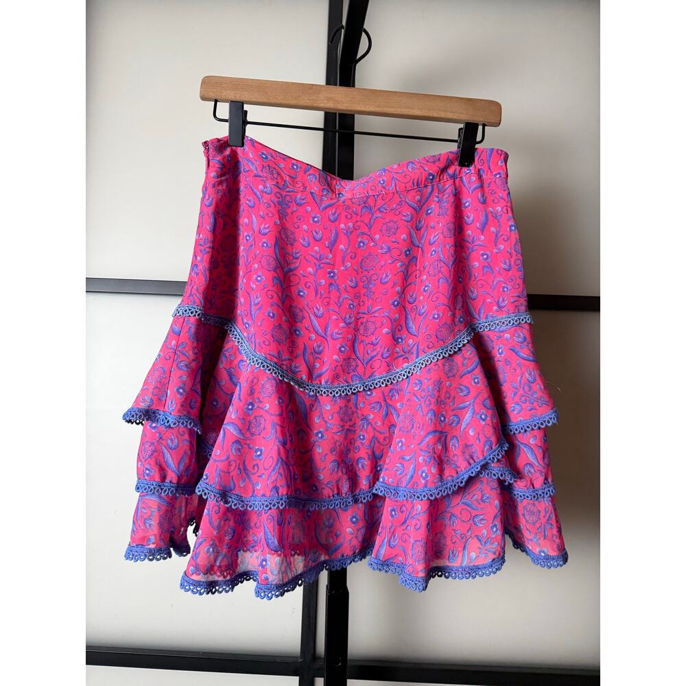 Allison New York Tiered Ruffle Mini Skirt Size 8